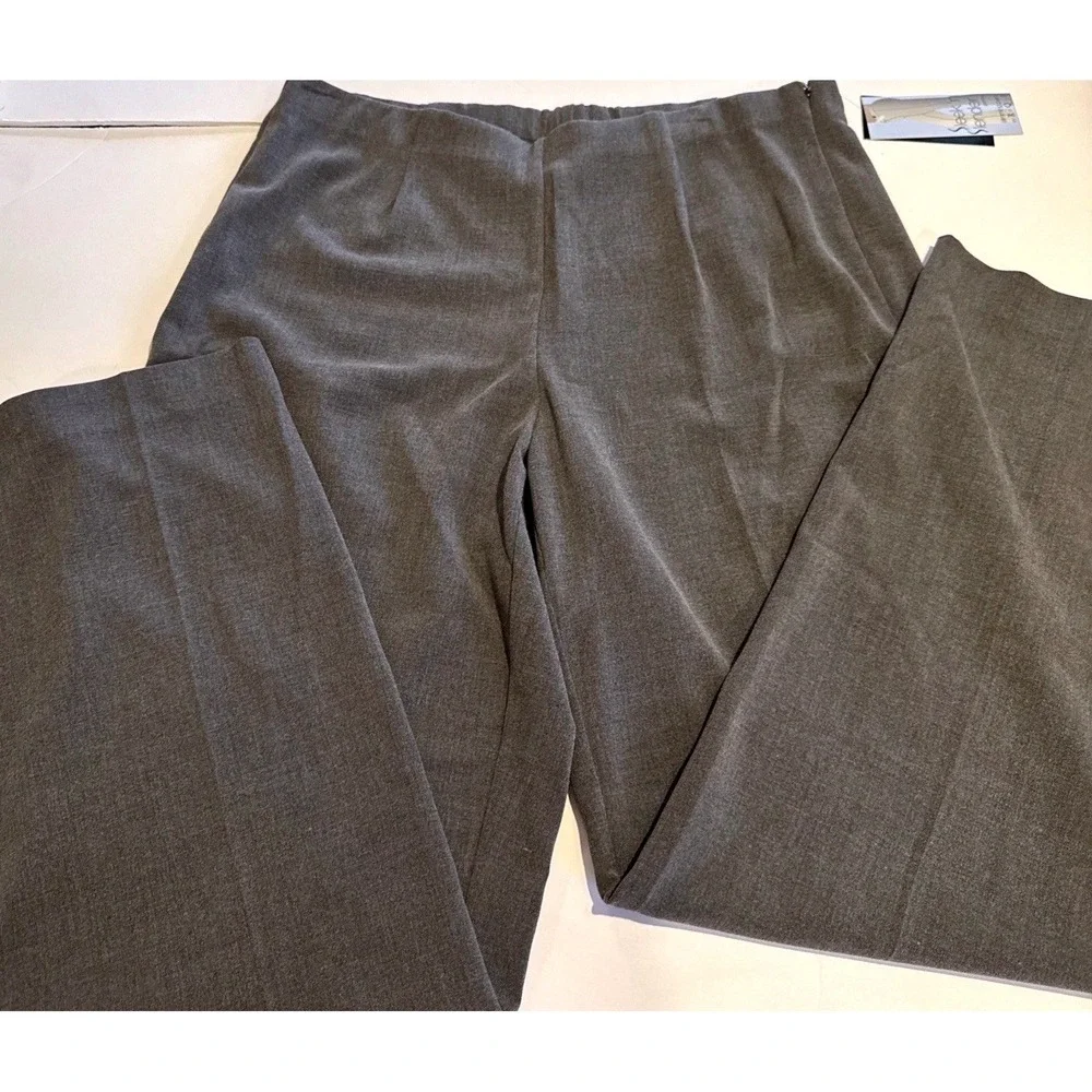 NWT R.Q.T Petite Slender & Sleek‎ Pants Charcoal 12p